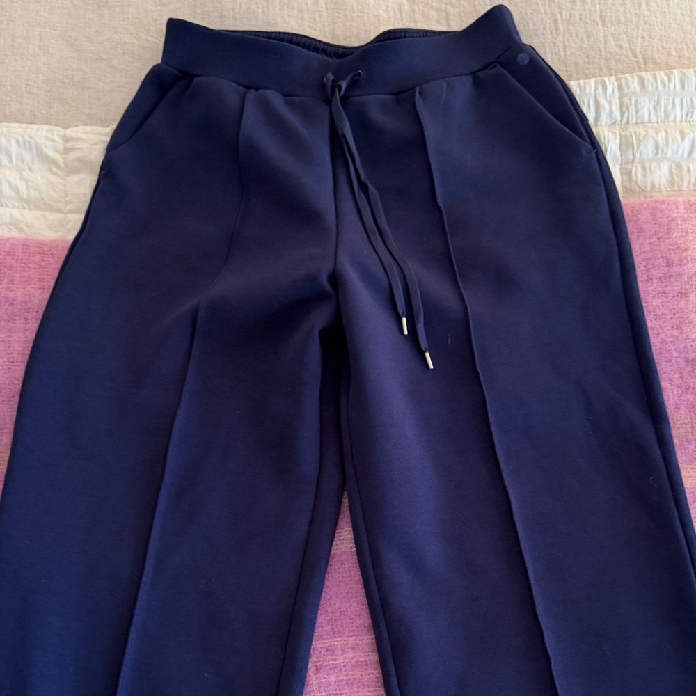 Calia Women’s Navy Blue Soft Scuba Wide Leg Pants